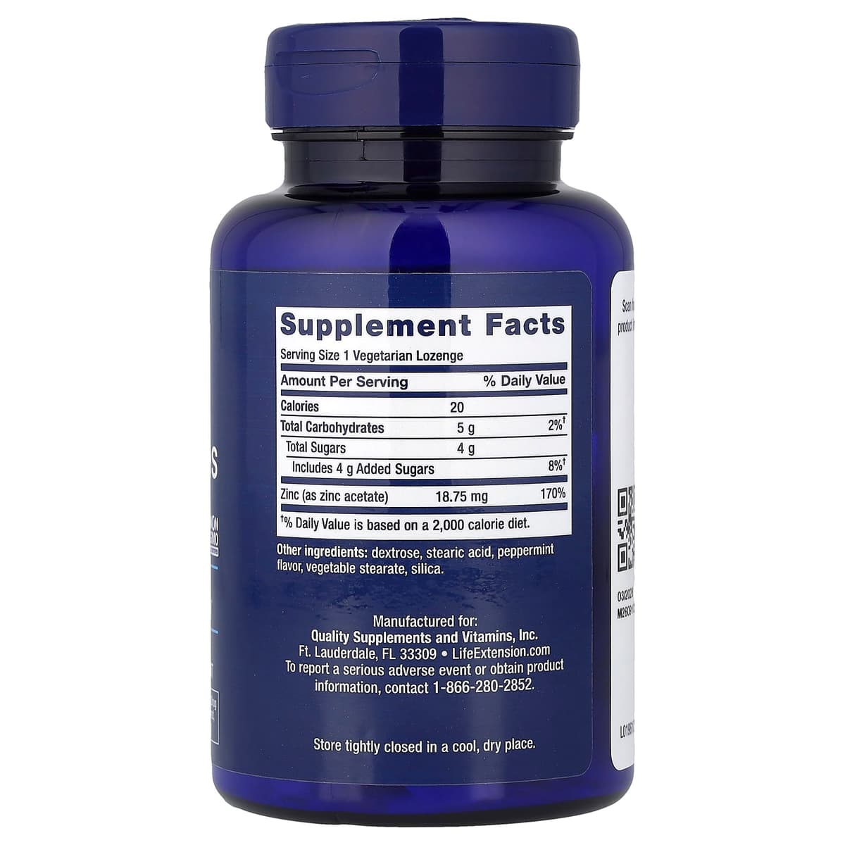 Life Extension - Tehostetut sinkkitabletit - 30 tablettia