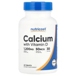 Nutricost - Calcium With Vitamin D - 60 Tabs