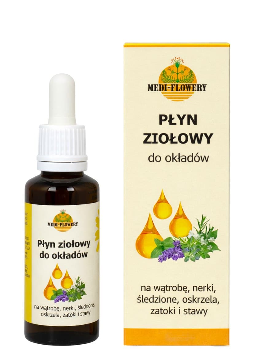 Medi-Flowery - Herbal Liquid For Compresses - 30ml – Medi-Flowery förpackning