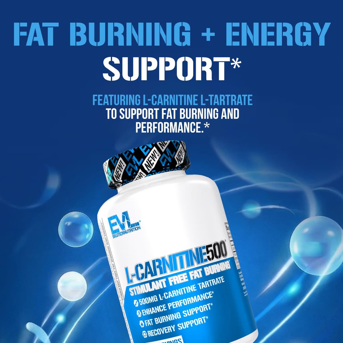 EVLution Nutrition - L-Carnitine 500 - 120 Caps