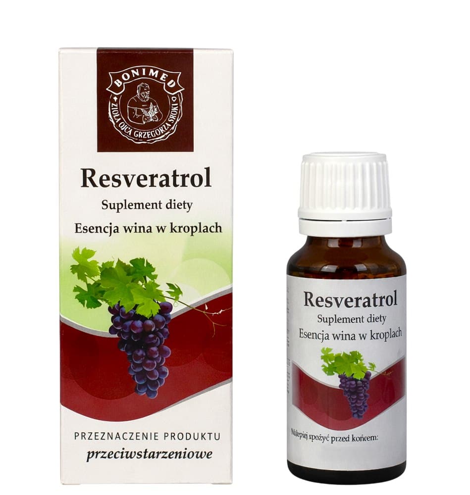Bonimed - Resveratrol - 20ml – Bonimed förpackning