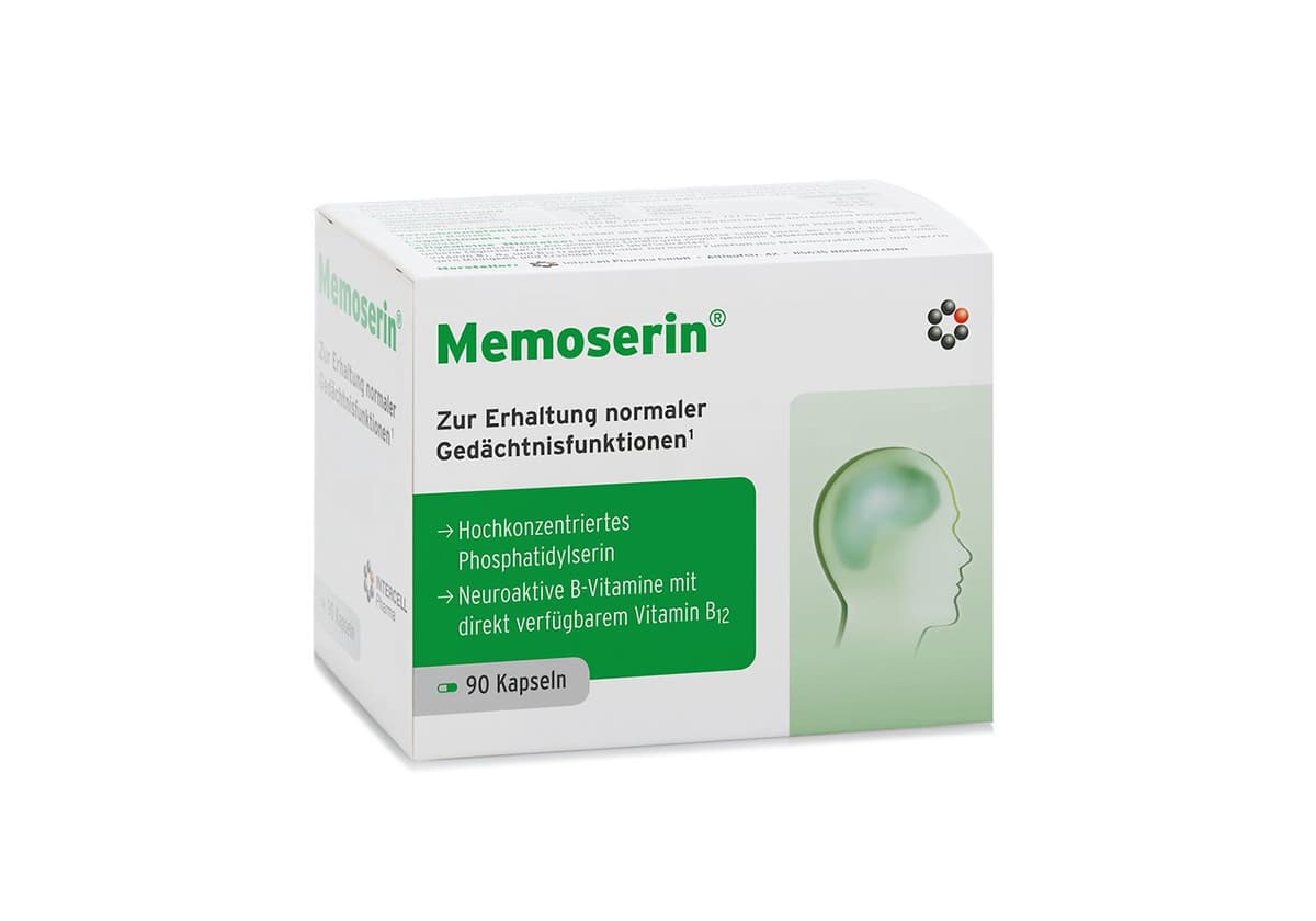 Memoserin - Memory Support - 90 Caps – Memoserin förpackning