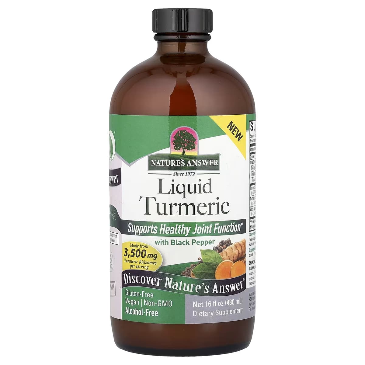 Nature's Answer - Turmeric With Black Pepper - 480ml