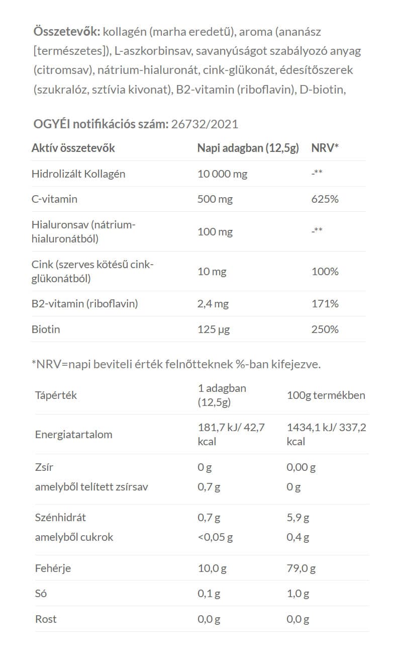 JutaVit - Collagen + Hyaluronic Acid Complex Strawberry - 400g