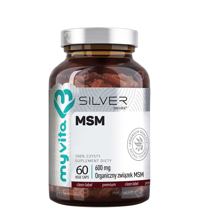Myvita - MSM - 60 Vege Caps – MyVita förpackning