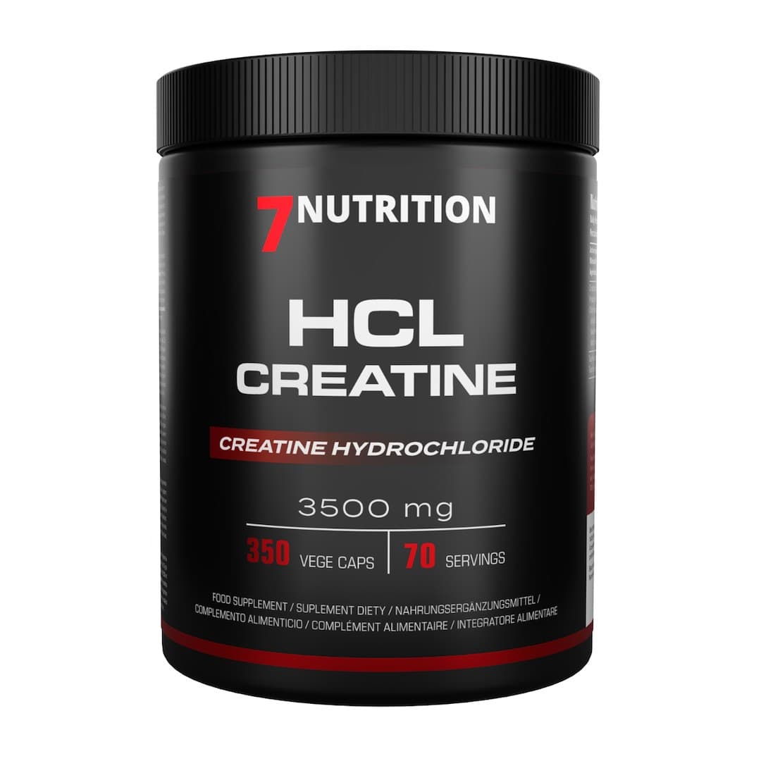 7 Nutrition - HCL Creatine - 350 Vcaps – 7 Nutrition förpackning