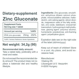 Vitaking - Zinc Gluconate - 90 Tabs
