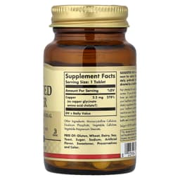 Solgar - Chelated Copper - 100 Tabs
