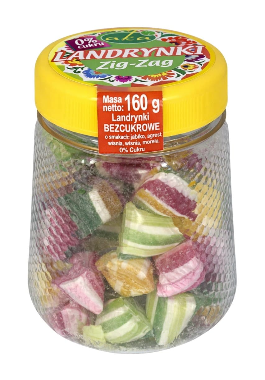 Aka - Fruit Drops Zig-Zag With Stevia Sugar-Free 160g