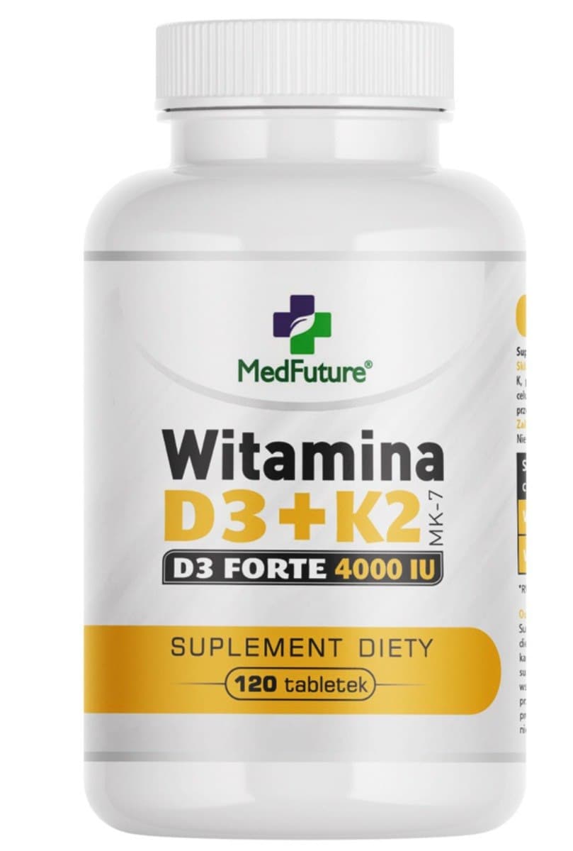 MedFuture - Vitamin D3+K2 - 120 Tablets – MedFuture förpackning