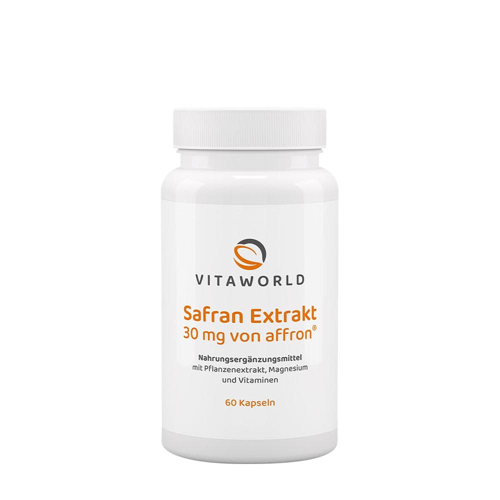 Vitaworld - Saffron Extract - 60 Kapseln (60 Caps) – Vitaworld förpackning