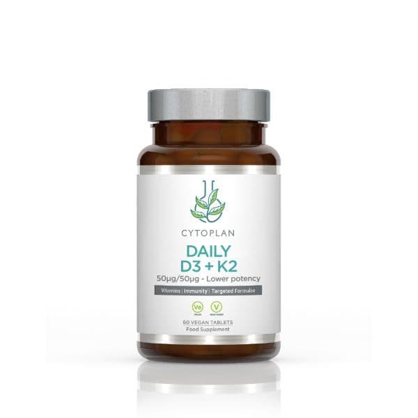 Cytoplan - Daily D3 + K2 - 60 Vegan Tabs – Cytoplan förpackning