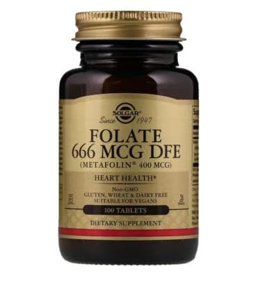Solgar - Folate 666 MCG DFE – Solgar förpackning