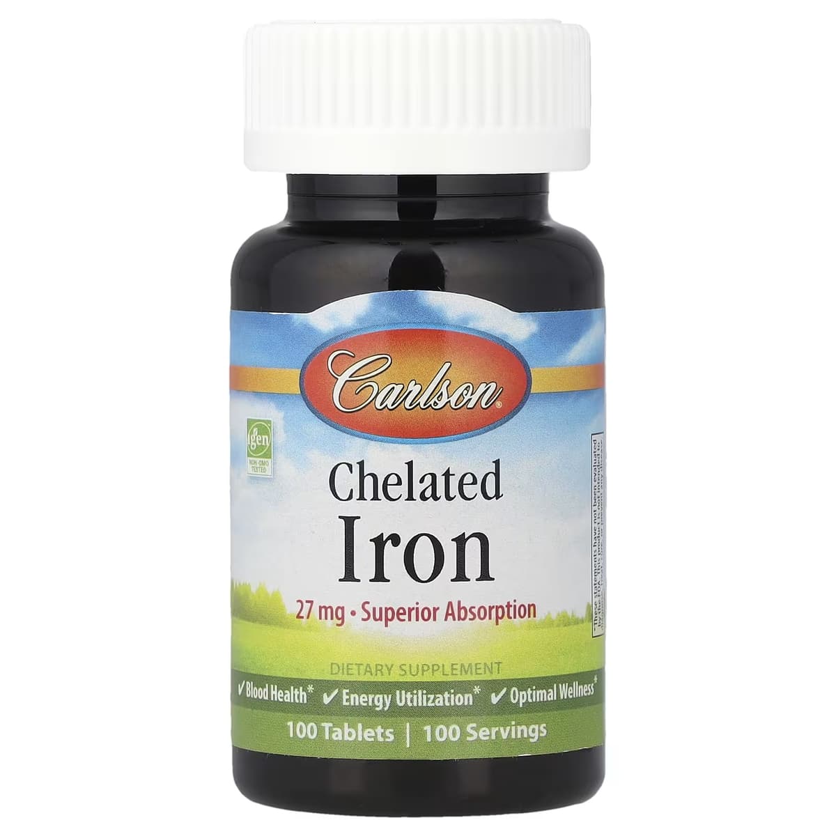 Carlson Labs - Chelated Iron - 100 Tablets