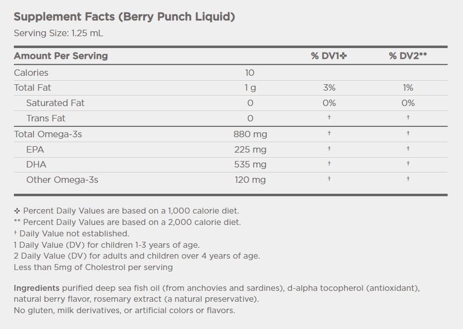 Nordic Naturals - Children'S DHA Xtra Fish Oil, 880mg Berry Punch - 60ml