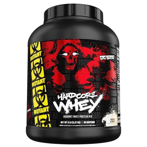 Mutant - Hardcore Whey, Cookies & Cream - 2270g – Mutant förpackning