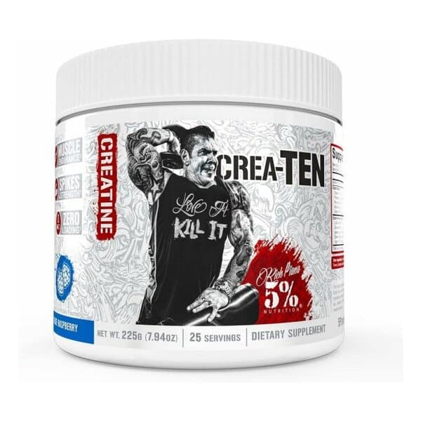 5% Nutrition - Crea-Ten Creatine Strength Blueberry Lemonade 225g – 5% Nutrition förpackning