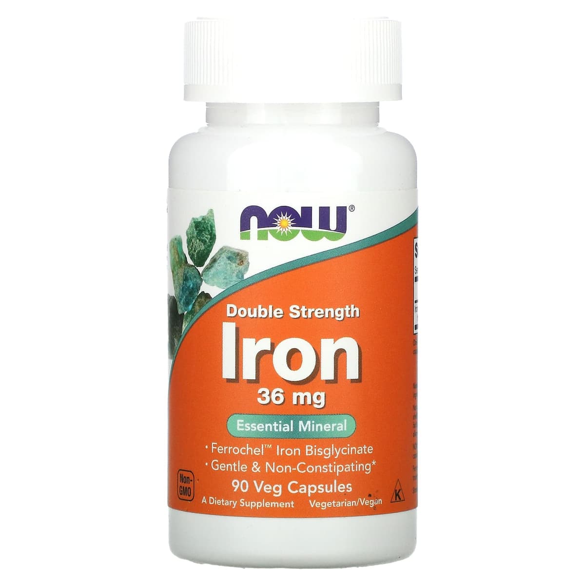 Now Foods - Double Strength Iron Ferrochel - 90 Vcaps