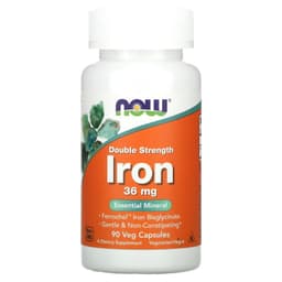Now Foods - Double Strength Iron Ferrochel - 90 Vcaps