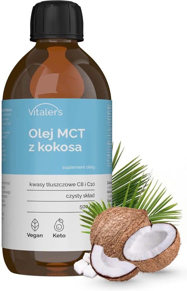Vitalers - MCT Oil from Coconut - 500ml – Vitalers förpackning