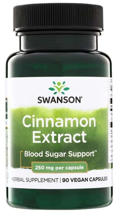 Swanson - Cinnamon Extract, 250mg - 90 Caps – Swanson förpackning