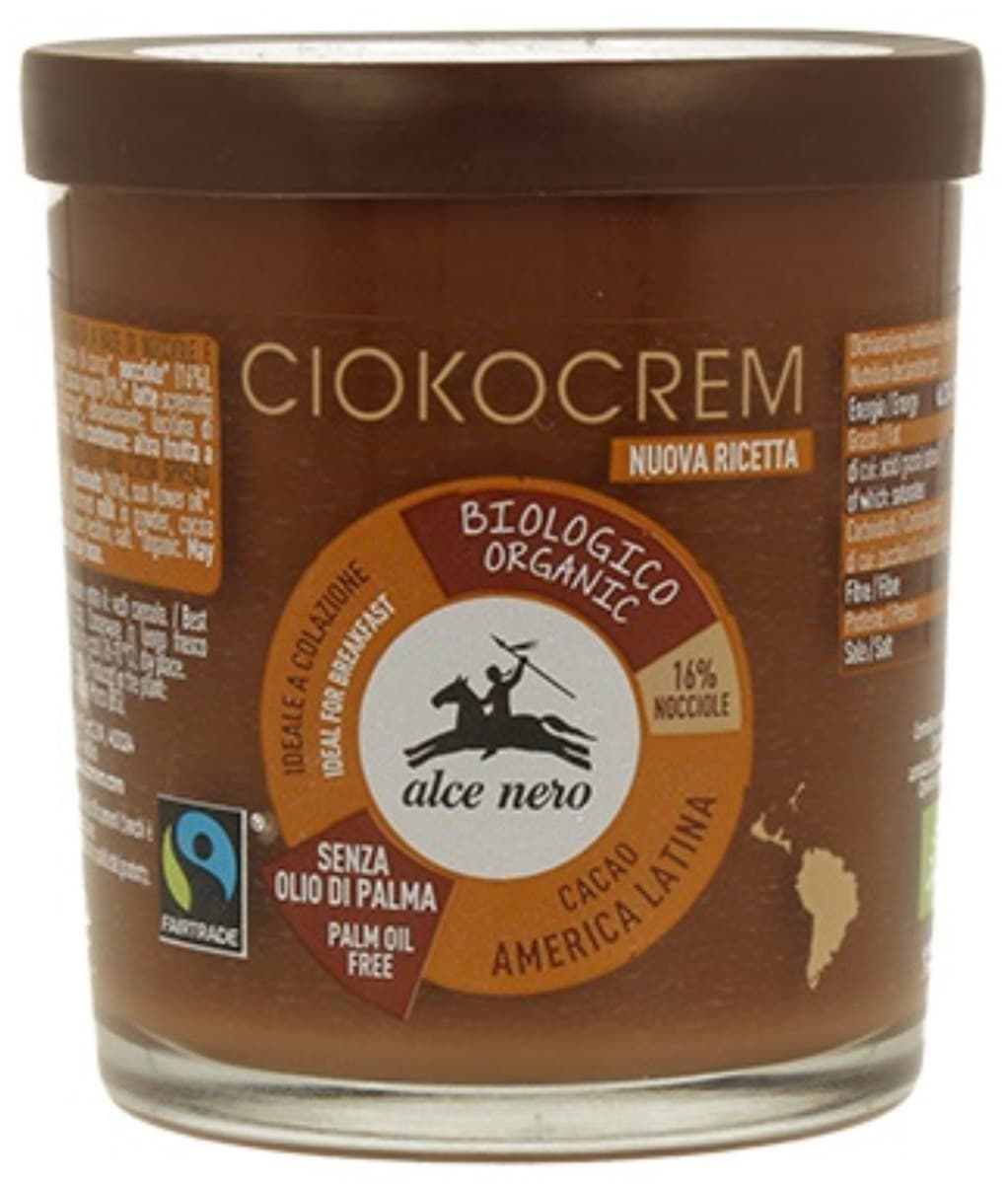 Alce Nero - Hazelnut Chocolate Spread - 180g – Alce Nero förpackning