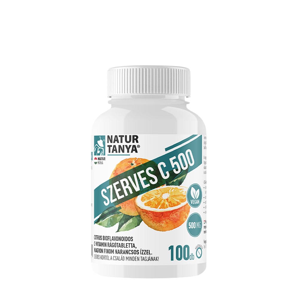 Natur Tanya - Organic Vitamin C 500 - 100 tabs – Natur Tanya förpackning