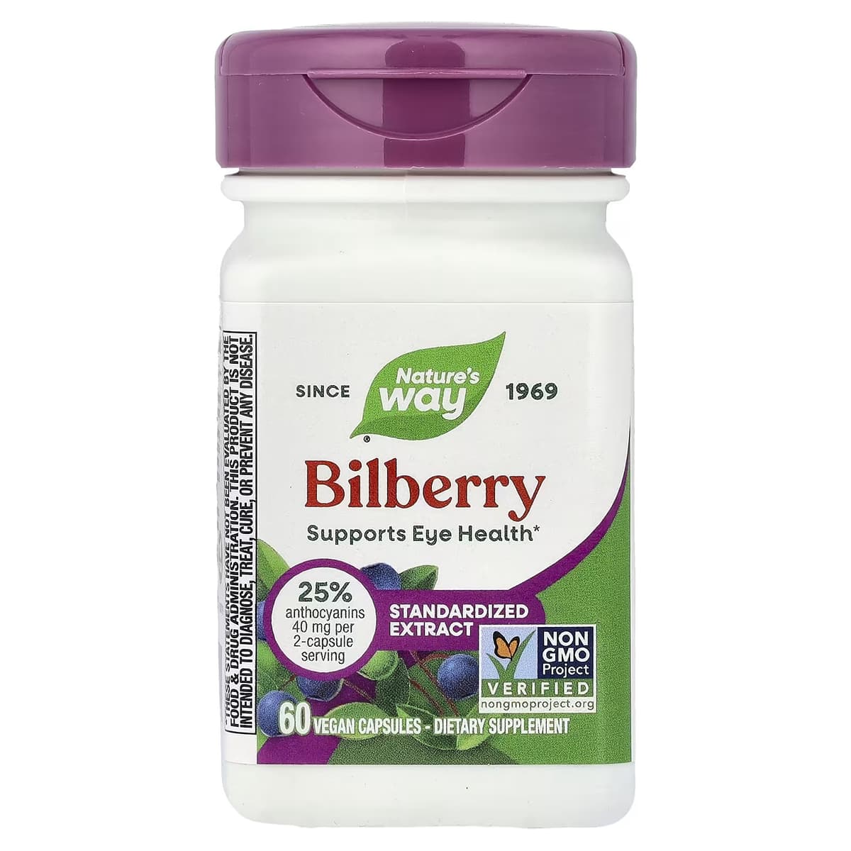 Nature'S Way - Bilberry Premium Extract - 60 Caps