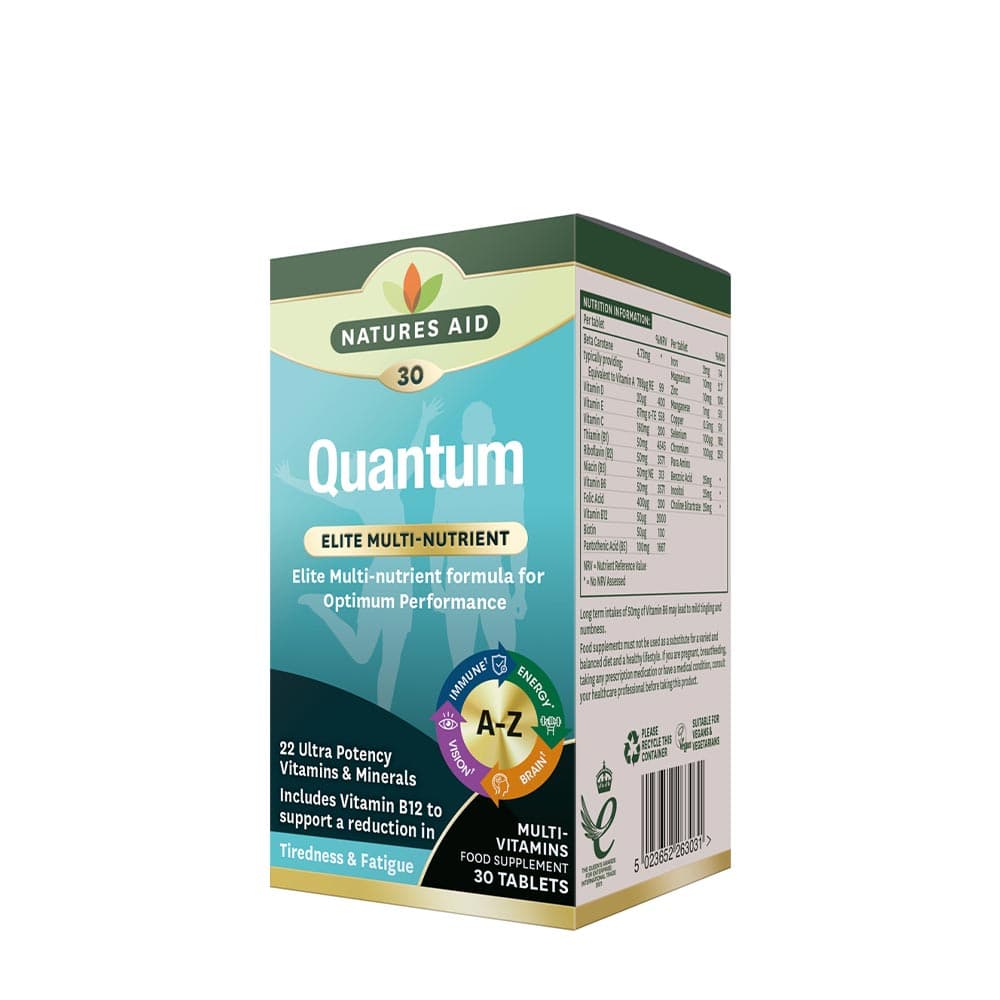 Nature's Aid - Quantum Elite Multi-Nutrient - 30 Tabs – Nature's Aid förpackning