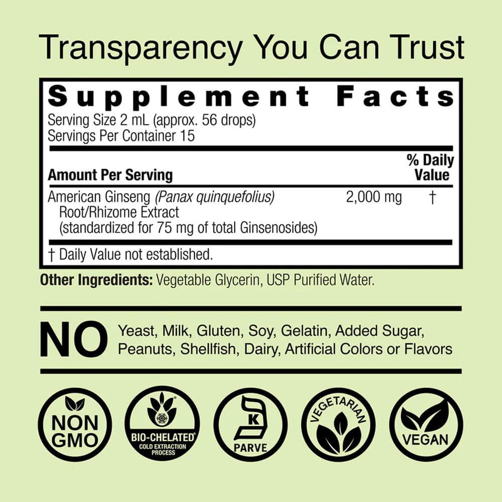 Nature's Answer - American Ginseng Extract - 30ml