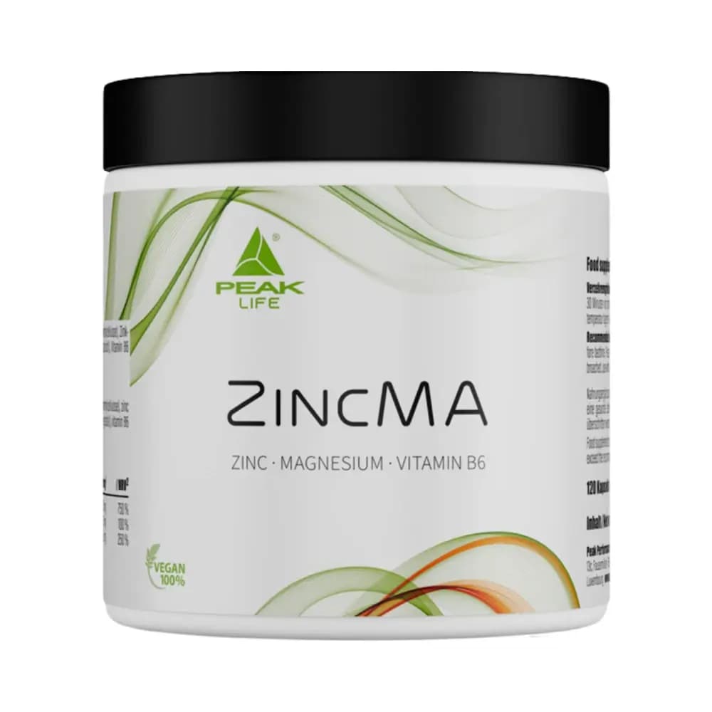 Peak Life - Zinc Ma - Smagsløs - 120 Kapsler – Peak emballage