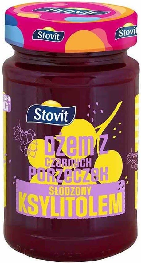 Stovit - Jam Black Currant with Xylitol - 250g