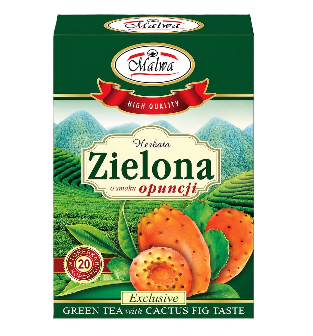Malwa - Green Tea With Prickly Pear 20 Sachets