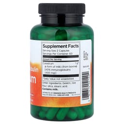 Swanson - High Immunoglobulin Colostrum - 120 Caps