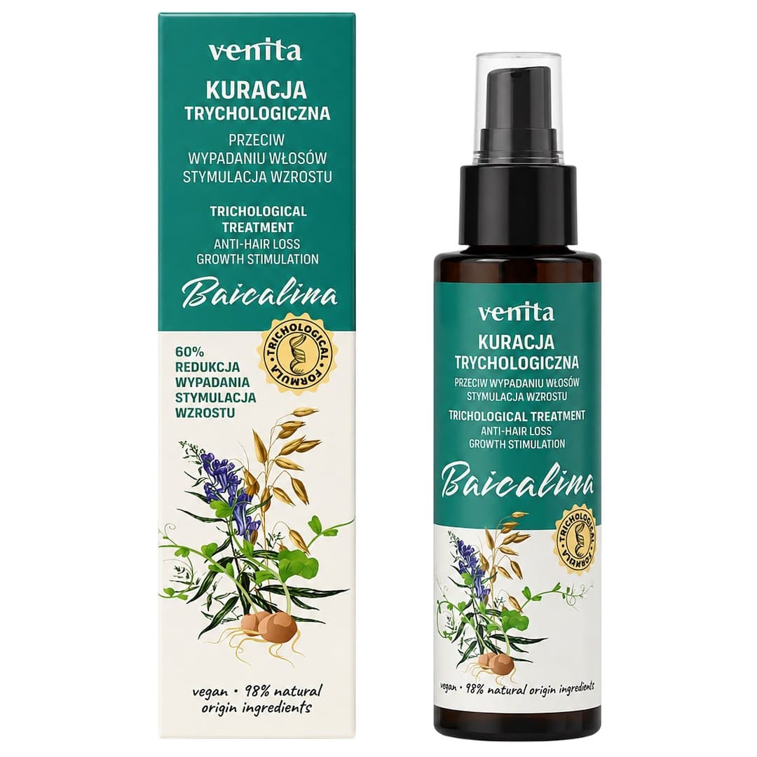 Venita - Trichological Treatment Baicalina - 100ml – Venita förpackning