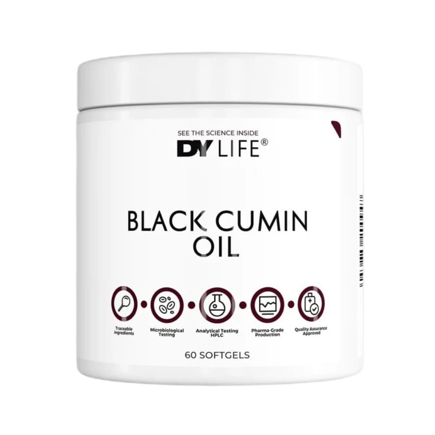 DY LIFE - Black Cumin Oil - 60 softgels – DY LIFE förpackning