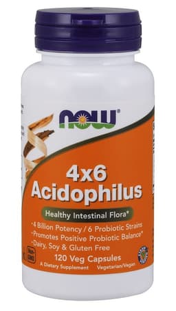 NOW Foods - Acidophilus 4X6 - 120 Vcaps