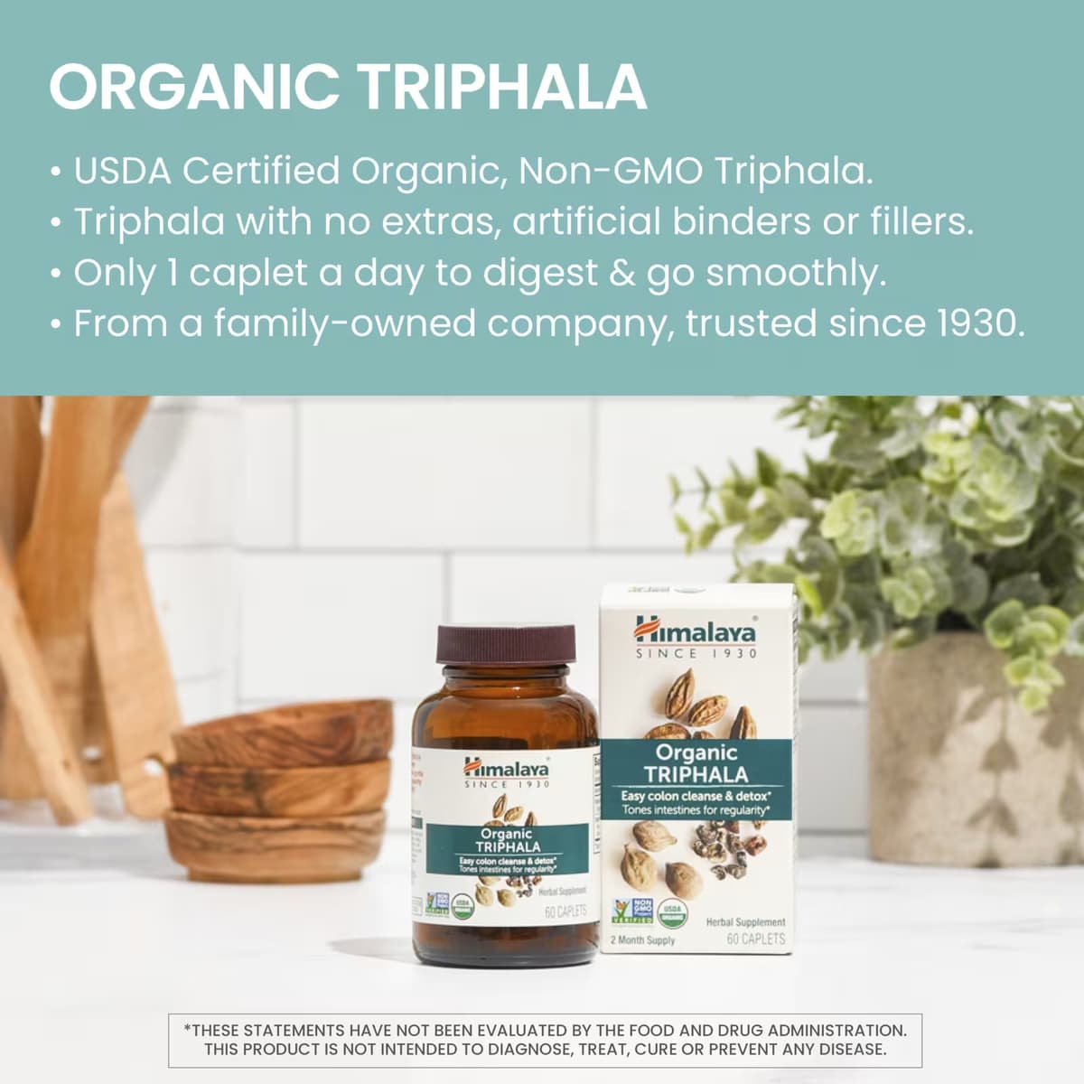 Himalaya - Organic Triphala - 60 Caps