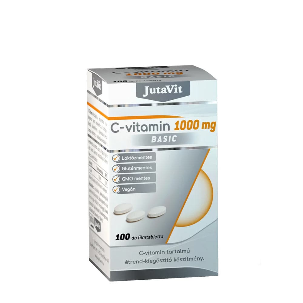Jutavit - C-Vitamin Basic - 100 Db Filmtabletta (100 Tabs) – Jutavit förpackning