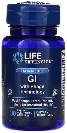 Life Extension - Florassist GI with Phage Technology - 30 Liquid Vegetarian Capsules