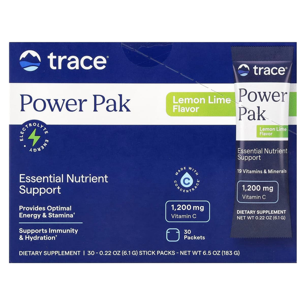 Trace Minerals - Lemon Lime - 30 Sachets