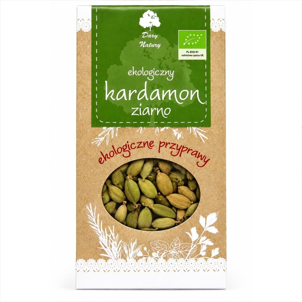 Dary Natury - Luomu-kardemumma siemenet 40g – Dary Natury pakkaus