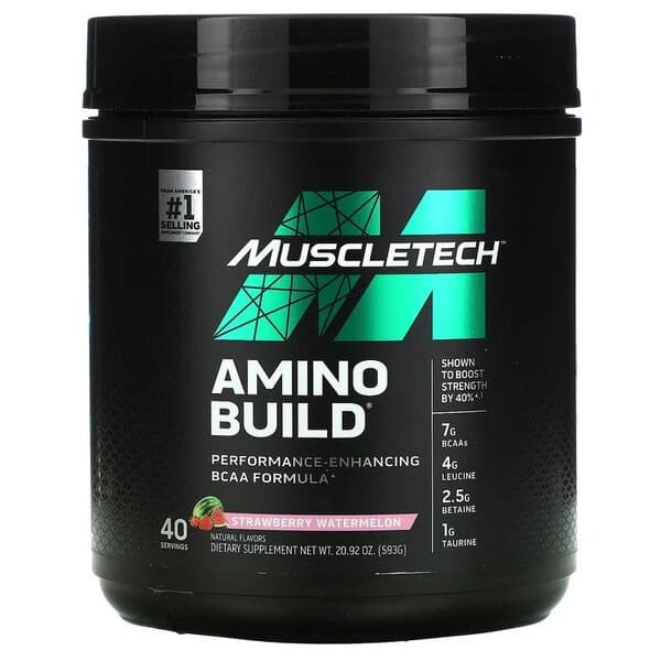 Muscletech - Amino Build - Mansikka-vesimeloni, 593 g