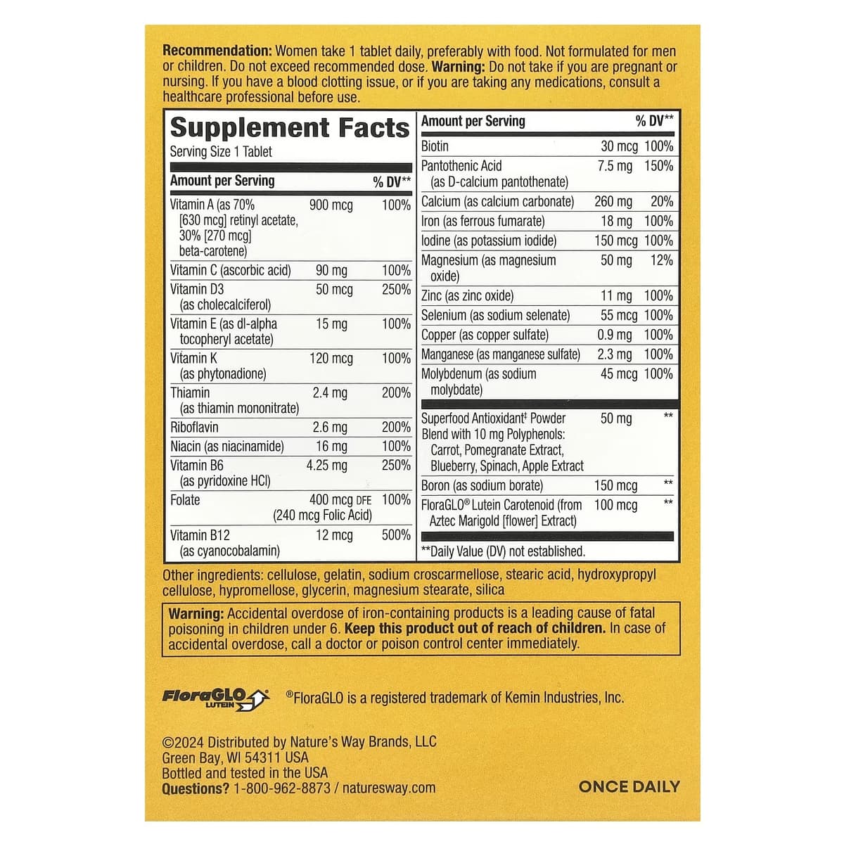 Alive! Women's Complete Multivitamin - 50 Tablets (KORT DATUM 2026-09-30)