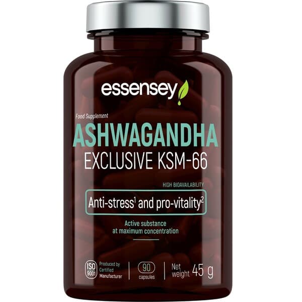 Essensey - Ashwagandha KSM-66 - 90 Caps – Essensey förpackning