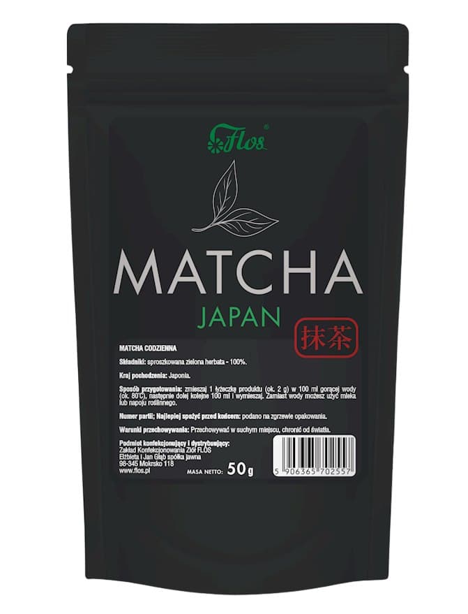 Flos - Matcha Japan - 50g – Flos förpackning