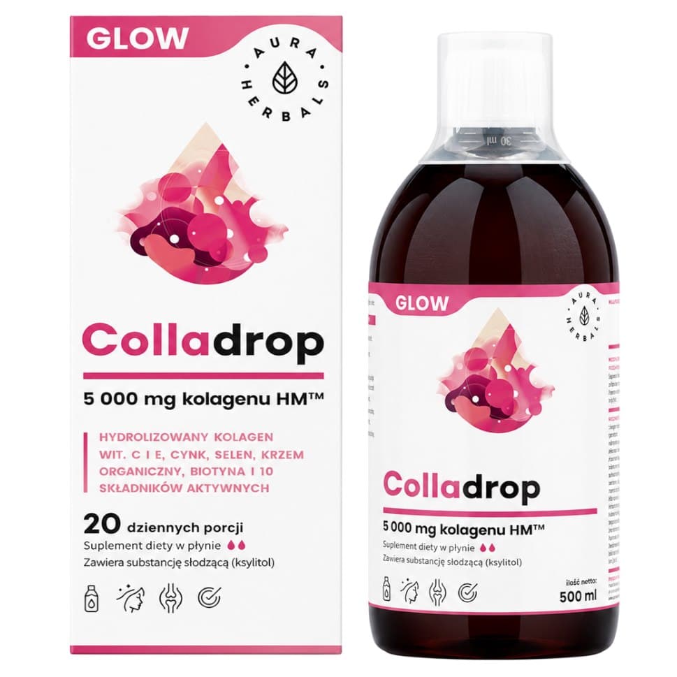 Aura Herbals Colladrop Glow - Collagen Beauty Drink – Aura Herbals förpackning