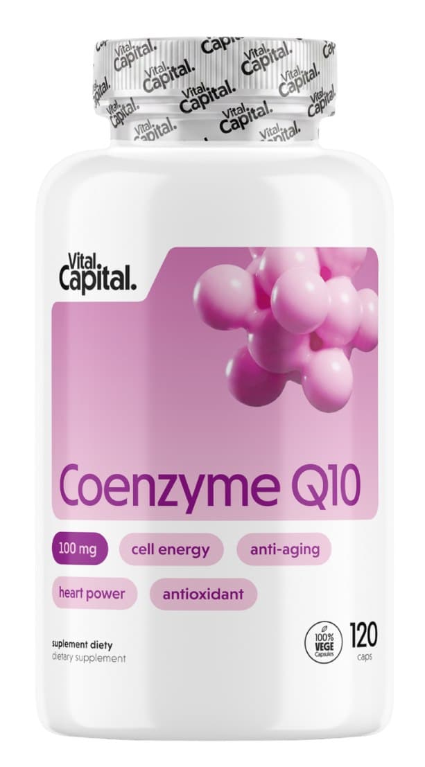 Vital Capital - Coenzyme Q10 - 120 Caps – Vital Capital förpackning