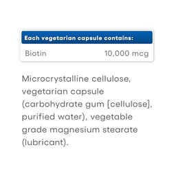 Natural Factors - Biotin Extra Strength - 60 Caps