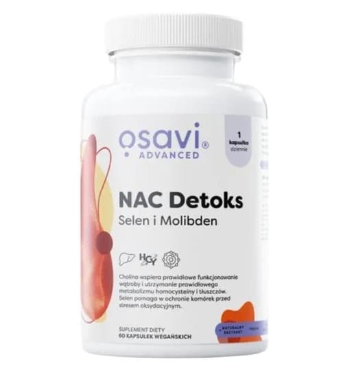 Osavi NAC Detox, Selenium, Molybdenum - 60 Caps – Osavi förpackning